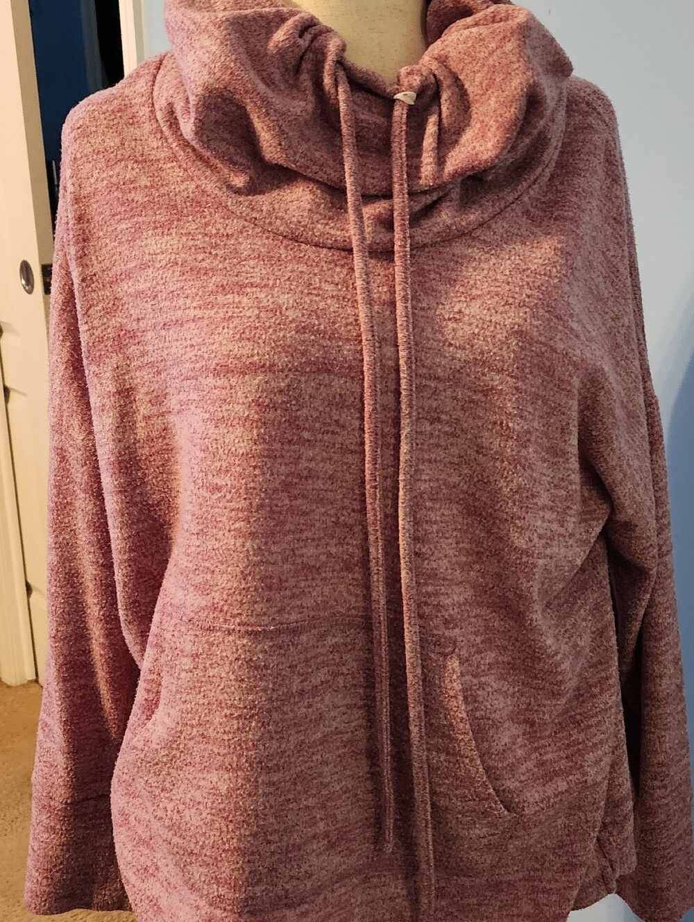 Sonoma Dusty Rose Cowl Neck Pullover Sweater